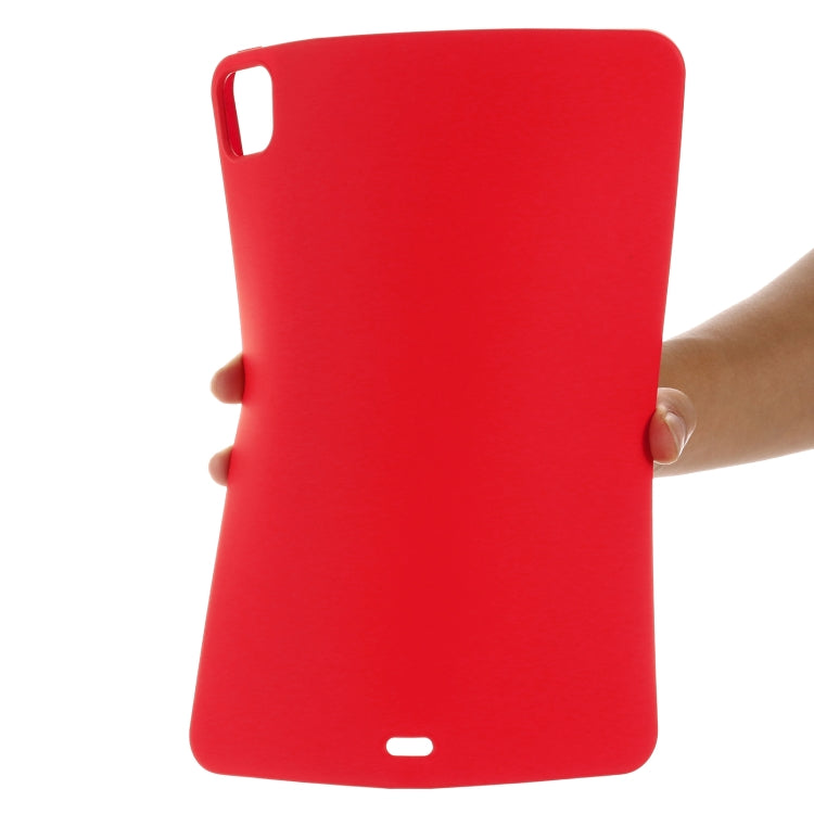 For iPad Pro 11 2022 / 2021 Pure Color Liquid Silicone Shockproof Full Coverage Tablet Case(Red) by buy2fix