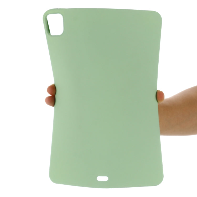 For iPad Pro 11 2022 / 2021 Pure Color Liquid Silicone Shockproof Full Coverage Tablet Case(Green) by buy2fix