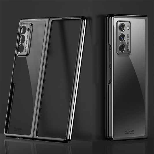For Samsung Galaxy Z Fold2 5G Symphony Plating PC Shockproof Protective Case(Black) by buy2fix