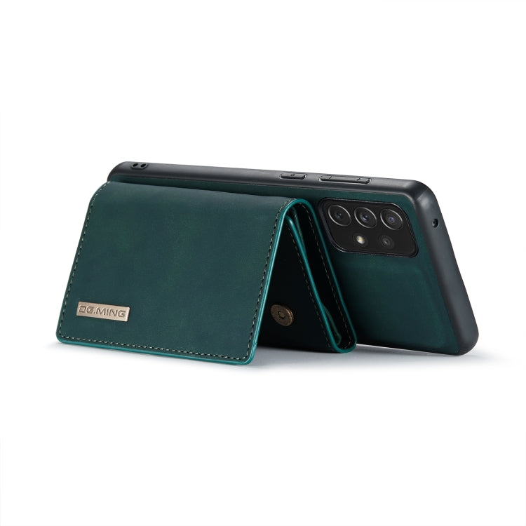 For Samsung Galaxy A72 5G / 4G DG.MING M1 Series 3-Fold Multi Card Wallet Back Cover Shockproof Case with Holder Function(Green) - Galaxy Phone Cases by DG.MING | Online Shopping UK | buy2fix