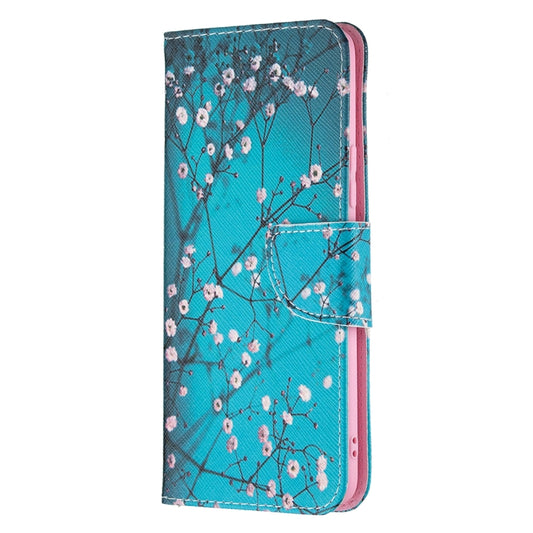 For OPPO Realme 8 / Realme 8 Pro Colored Drawing Pattern Horizontal Flip Leather Case with Holder & Card Slots & Wallet(Plum Blossom) by buy2fix