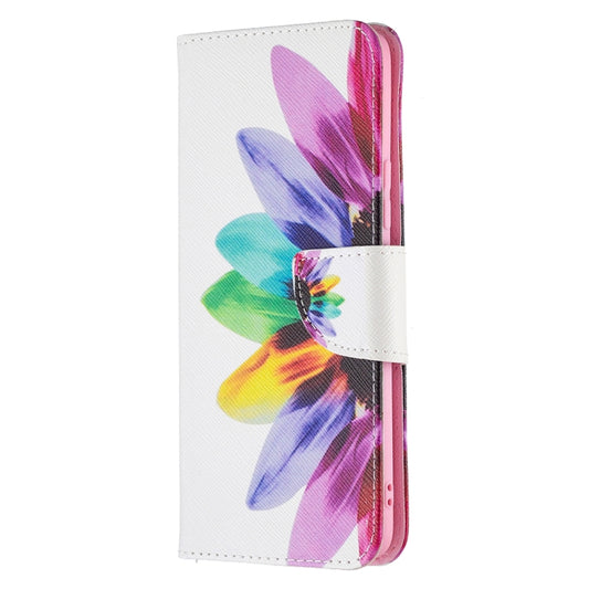 For OPPO Realme 8 / Realme 8 Pro Colored Drawing Pattern Horizontal Flip Leather Case with Holder & Card Slots & Wallet(Sun Flower) by buy2fix