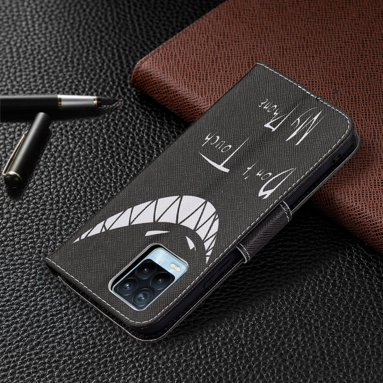 For OPPO Realme 8 / Realme 8 Pro Colored Drawing Pattern Horizontal Flip Leather Case with Holder & Card Slots & Wallet(Smirk) by buy2fix