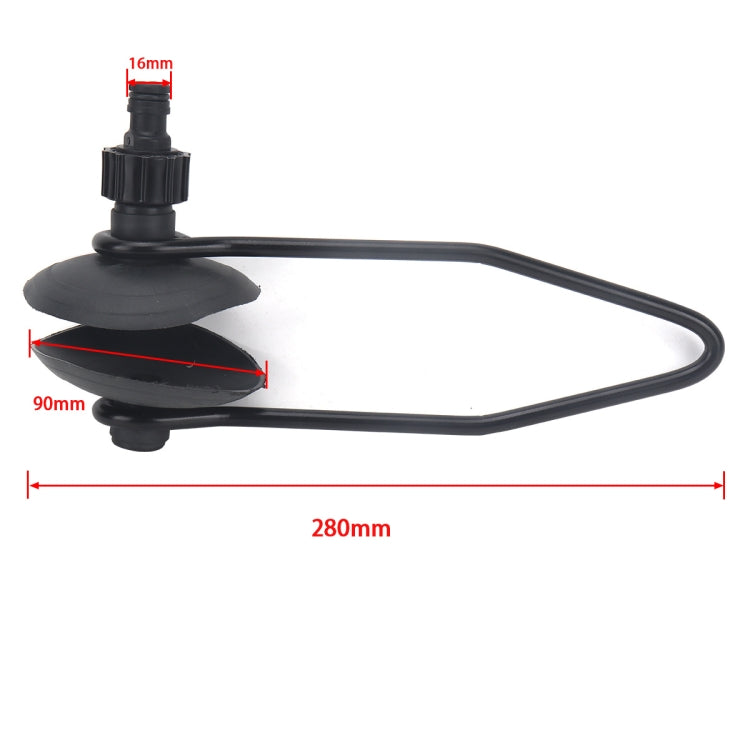 A5413 Marine Single Tube Round Head Motor Fresh Water Flusher Flushing Support Frame by buy2fix