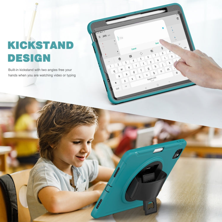 360 Rotation PC + TPU ablet Case with Holder & Strap For iPad Air 2020 / 2022 10.9 / Pro 11 2022 / 2021 / 2020 / 2018(Blue) - iPad Pro 11 (2020) Cases by buy2fix | Online Shopping UK | buy2fix