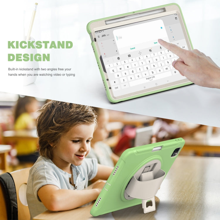 360 Rotation PC + TPU ablet Case with Holder & Strap For iPad Air 2020 / 2022 10.9 / Pro 11 2022 / 2021 / 2020 / 2018(Matcha Green) - iPad Pro 11 (2020) Cases by buy2fix | Online Shopping UK | buy2fix