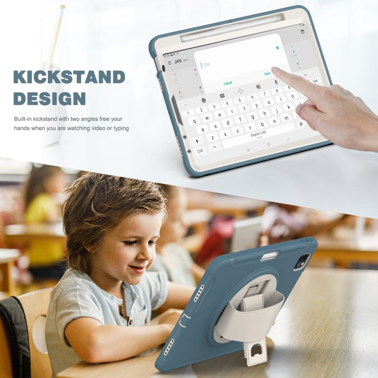 360 Rotation PC + TPU ablet Case with Holder & Strap For iPad Air 2020 / 2022 10.9 / Pro 11 2022 / 2021 / 2020 / 2018(Cornflower Blue) - iPad Pro 11 (2020) Cases by buy2fix | Online Shopping UK | buy2fix