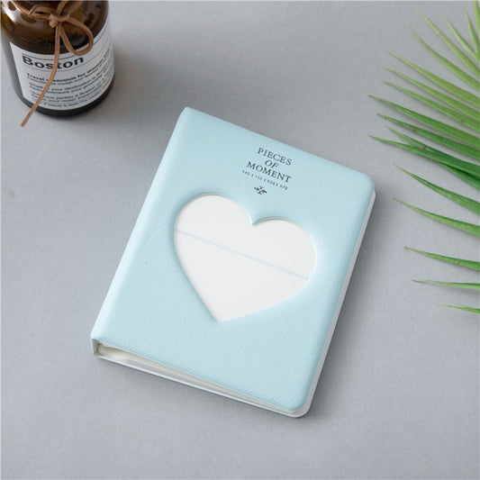Hollow Heart 64 Pockets Photo Book Album Name Card Holder for Fujifilm Instax Mini 8 /7s /70 /25 /50s /90(Light Mint) by buy2fix