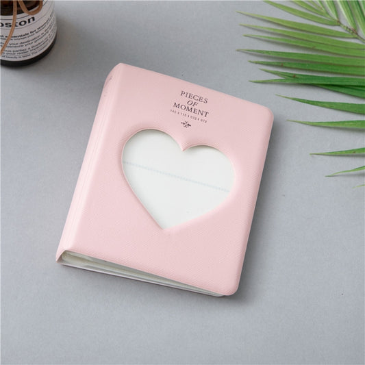 Hollow Heart 64 Pockets Photo Book Album Name Card Holder for Fujifilm Instax Mini 8 /7s /70 /25 /50s /90(Pink) by buy2fix