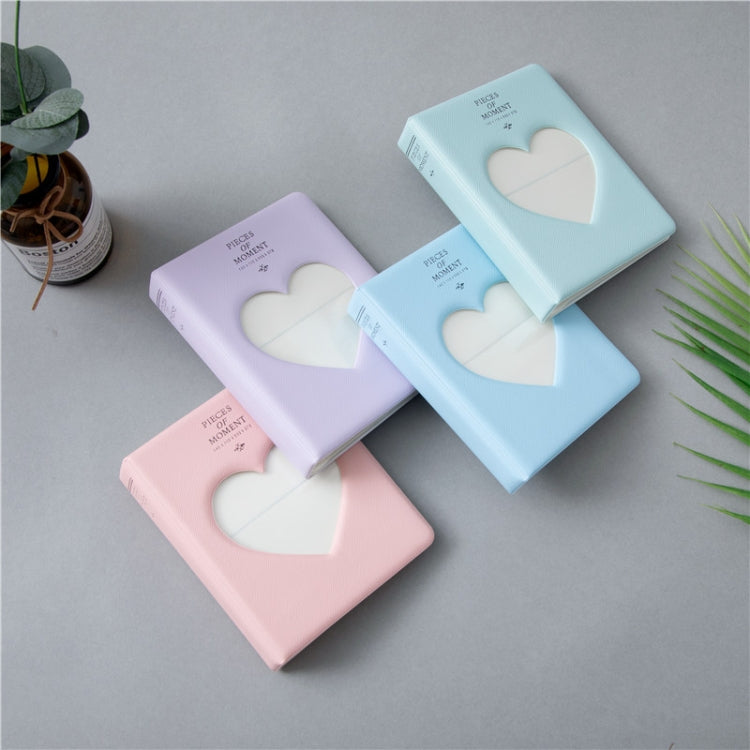 Hollow Heart 64 Pockets Photo Book Album Name Card Holder for Fujifilm Instax Mini 8 /7s /70 /25 /50s /90(Light Mint) by buy2fix