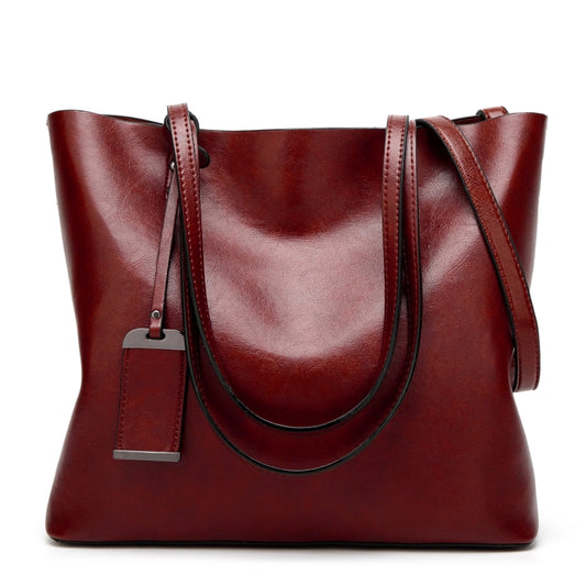 Fashion PU Leather Ladies HandBags Women Messenger Bags Crossbody Shoulder Bag(Wine Red) by buy2fix