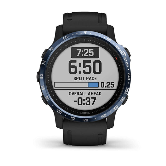 For Garmin Fenix 6s/ 6s Pro/6s Sapphire Smart Watch Steel Bezel Ring, A Version(Blue Ring White Letter) by buy2fix