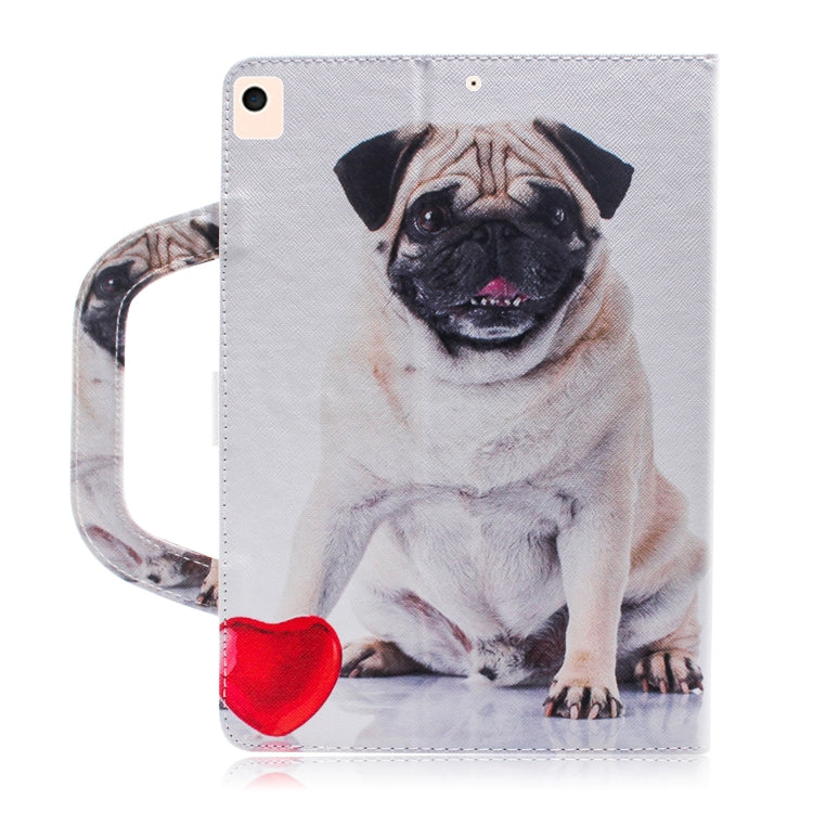 For iPad 10.2 / 10.5 / Air 2019 3D Colored Drawing Horizontal Flip Leather Case with Holder & Card Slot & Wallet & Handle(Pug) - iPad Air (2019) Cases by buy2fix | Online Shopping UK | buy2fix