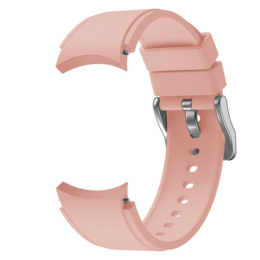 For Samsung Galaxy Watch4 44mm Silicone Watch Band(Pink) by buy2fix