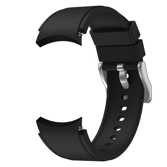 For Samsung Galaxy Watch4 44mm Silicone Watch Band(Black) by buy2fix