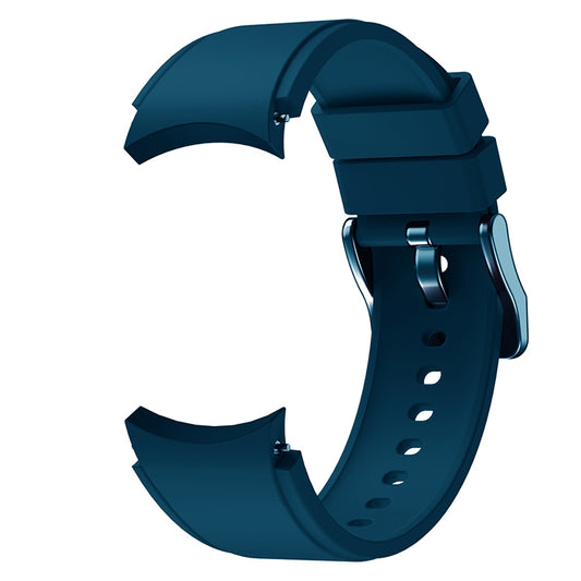For Samsung Galaxy Watch4 44mm Silicone Watch Band(Dark Blue) by buy2fix