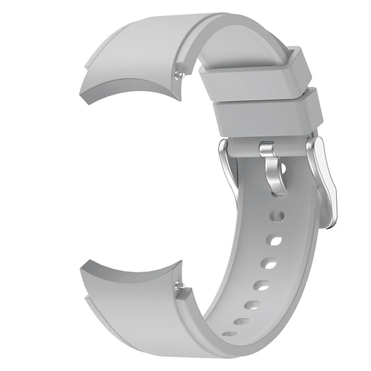 For Samsung Galaxy Watch4 Classic 42mm Silicone Watch Band(Light Grey) by buy2fix