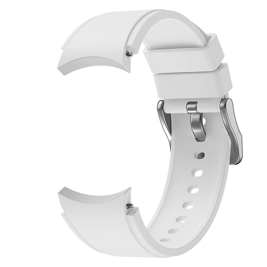 For Samsung Galaxy Watch4 Classic 46mm Silicone Watch Band(White) by buy2fix