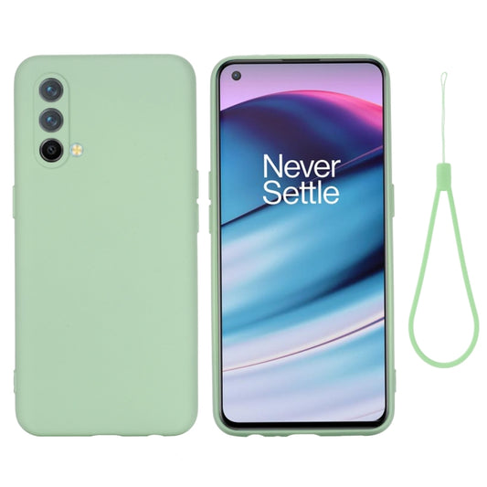 Pure Color Liquid Silicone Shockproof Full Coverage Case For OnePlus Nord CE 5G(Green) by buy2fix
