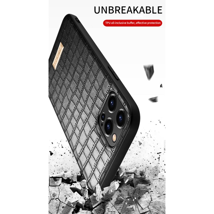 For iPhone 13 mini SULADA Crocodile Texture TPU Protective Case (Dark Green) - iPhone 13 mini Cases by SULADA | Online Shopping UK | buy2fix