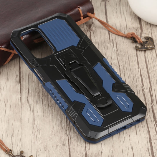 For OnePlus Nord N200 5G Machine Armor Warrior Shockproof PC + TPU Protective Case(Blue) by buy2fix