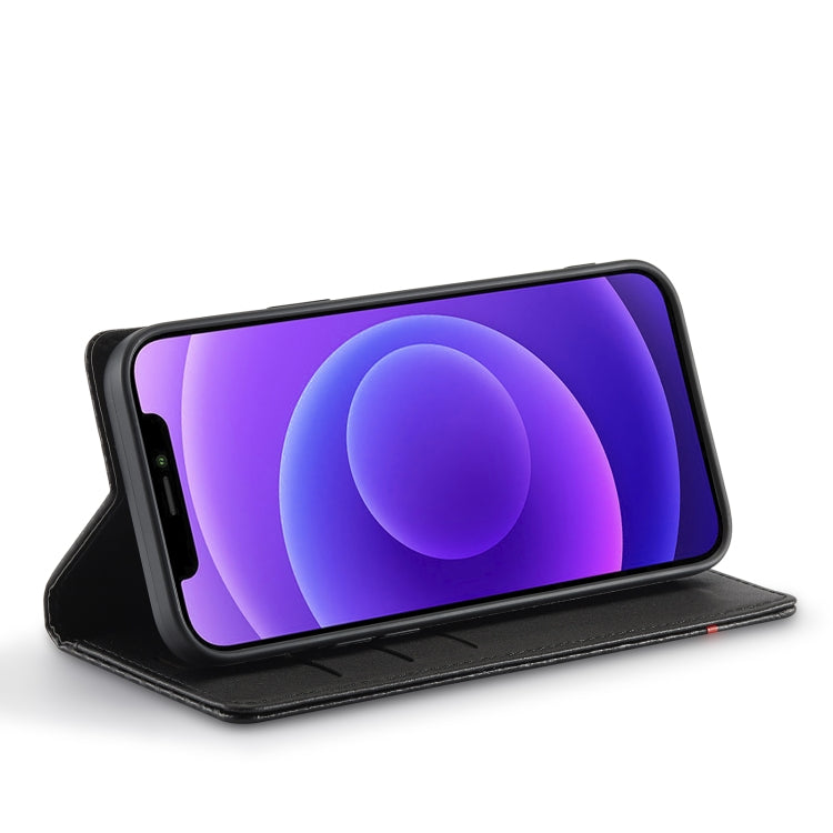 For iPhone 12 Pro Max LC.IMEEKE Carbon Fiber PU + TPU Horizontal Flip Leather Case with Holder & Card Slot & Wallet(Horizontal Black) - iPhone 12 Pro Max Cases by LC.IMEEKE | Online Shopping UK | buy2fix