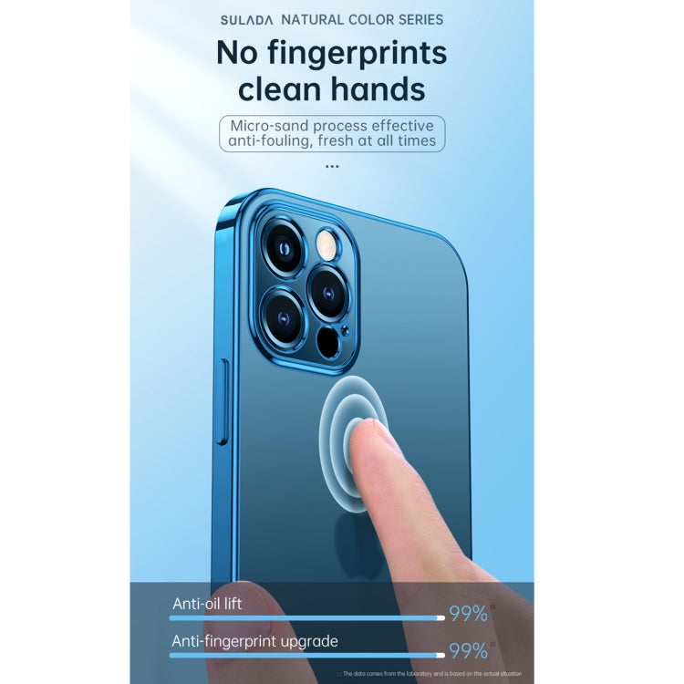 For iPhone 13 mini SULADA Electroplating Shockproof Ultra-thin TPU Protective Case (Purple) - iPhone 13 mini Cases by SULADA | Online Shopping UK | buy2fix