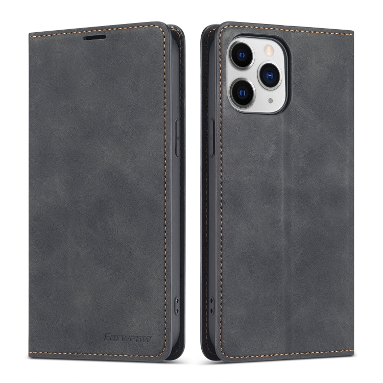 For iPhone 13 Pro Forwenw Dream Series Magnetic Oil Edge Horizontal Flip Leather Case with Holder & Card Slot & Photo Frame & Wallet (Black) - iPhone 13 Pro Cases by Forwenw | Online Shopping UK | buy2fix