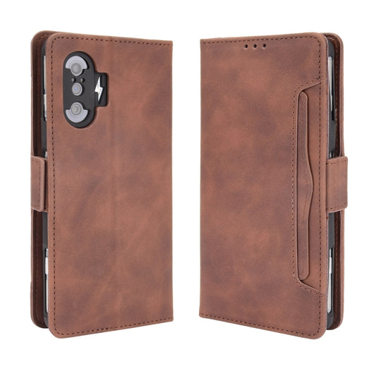 For Xiaomi Poco F3 GT/Redmi K40 Gaming Skin Feel Calf Pattern Horizontal Flip Leather Case with Holder & Card Slots & Photo Frame(Brown) by buy2fix