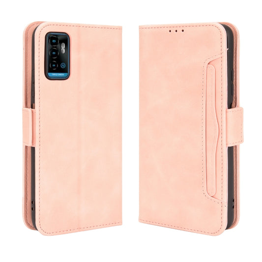 For ZTE Blade A71 Skin Feel Calf Pattern Horizontal Flip Leather Case with Holder & Card Slots & Photo Frame(Pink) by buy2fix