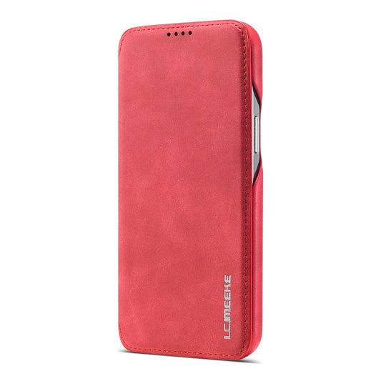 For iPhone 13 Pro Max LC.IMEEKE Hon Ancient Series Horizontal Flip Leather Case with Holder & Card Slot (Red) by LC.IMEEKE