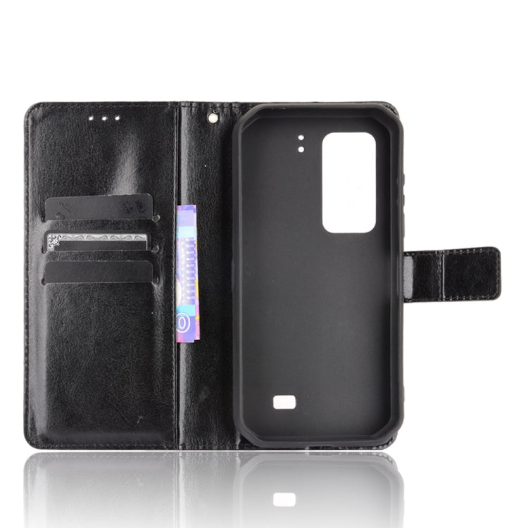 For Ulefone Armor 11 5G/11T 5G Crazy Horse Texture Horizontal Flip Leather Case with Holder & Card Slots & Lanyard(Black) - Ulefone Cases by buy2fix | Online Shopping UK | buy2fix