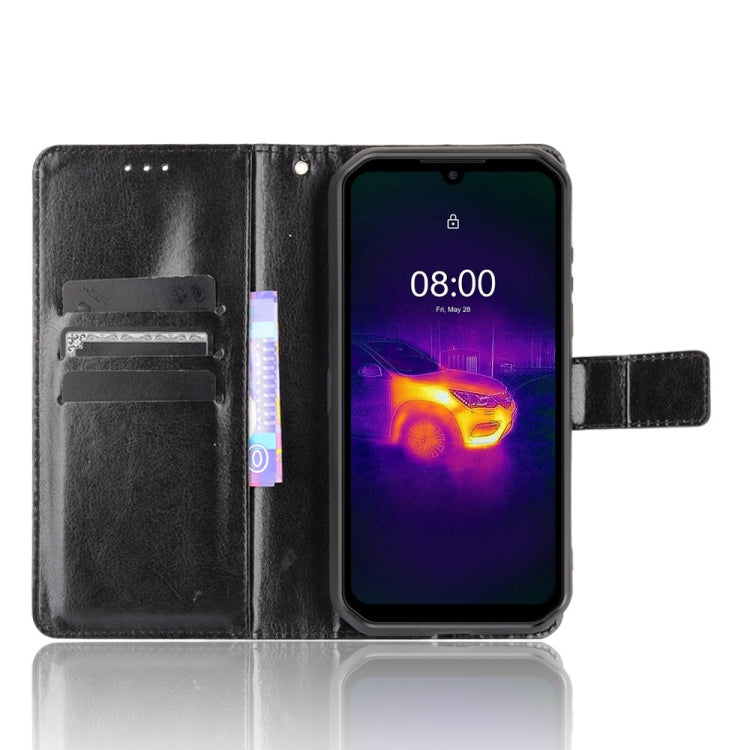 For Ulefone Armor 11 5G/11T 5G Crazy Horse Texture Horizontal Flip Leather Case with Holder & Card Slots & Lanyard(Black) - Ulefone Cases by buy2fix | Online Shopping UK | buy2fix
