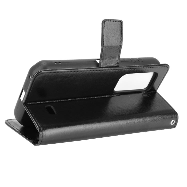 For Ulefone Armor 11 5G/11T 5G Crazy Horse Texture Horizontal Flip Leather Case with Holder & Card Slots & Lanyard(Black) - Ulefone Cases by buy2fix | Online Shopping UK | buy2fix