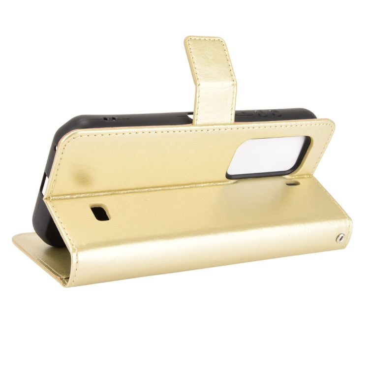 For Ulefone Armor 11 5G/11T 5G Crazy Horse Texture Horizontal Flip Leather Case with Holder & Card Slots & Lanyard(Gold) - Ulefone Cases by buy2fix | Online Shopping UK | buy2fix