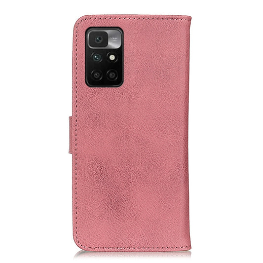 For Xiaomi Redmi 10 / Redmi Note 11 4G KHAZNEH Cowhide Texture Horizontal Flip Leather Case with Holder & Card Slots & Wallet(Pink) by buy2fix