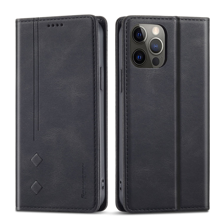 For iPhone 11 Pro Max Forwenw F2 Series Magnetic Horizontal Flip Leather Case with Holder & Card Slots & Wallet (Black) - iPhone 11 Pro Max Cases by Forwenw | Online Shopping UK | buy2fix