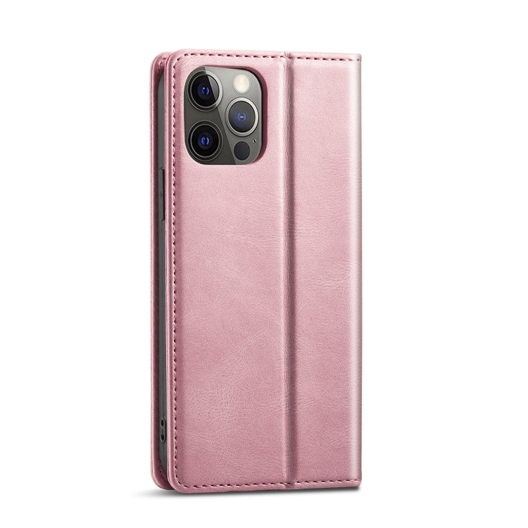 For iPhone 13 Pro Max Forwenw F2 Series Magnetic Horizontal Flip Leather Case with Holder & Card Slots & Wallet (Rose Gold) - iPhone 13 Pro Max Cases by Forwenw | Online Shopping UK | buy2fix