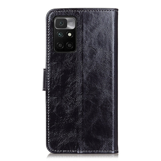For Xiaomi Redmi 10 / Redmi Note 11 4G Retro Crazy Horse Texture Horizontal Flip Leather Case with Holder & Card Slots & Photo Frame & Wallet(Black) by buy2fix