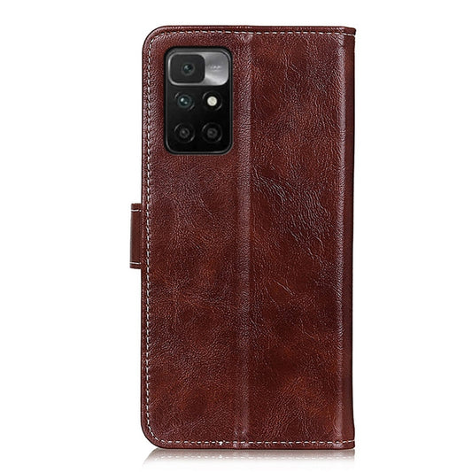 For Xiaomi Redmi 10 / Redmi Note 11 4G Retro Crazy Horse Texture Horizontal Flip Leather Case with Holder & Card Slots & Photo Frame & Wallet(Brown) by buy2fix