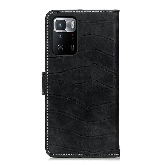 For Xiaomi Poco X3 GT Magnetic Crocodile Texture Horizontal Flip Leather Case with Holder & Card Slots & Wallet(Black) by buy2fix