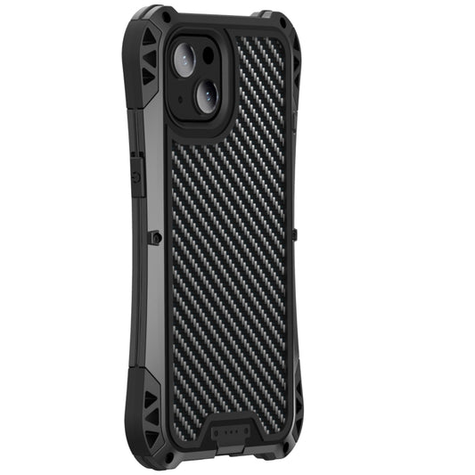 For iPhone 13 mini R-JUST AMIRA Shockproof Dustproof Waterproof Metal Protective Case (Black) by R-JUST