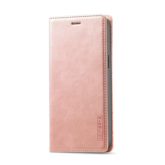 For iPhone 13 mini LC.IMEEKE Strong Magnetic PU + Matte TPU Horizontal Flip Leather Case with Holder & Card Slots & Wallet (Rose Gold) - iPhone 13 mini Cases by LC.IMEEKE | Online Shopping UK | buy2fix