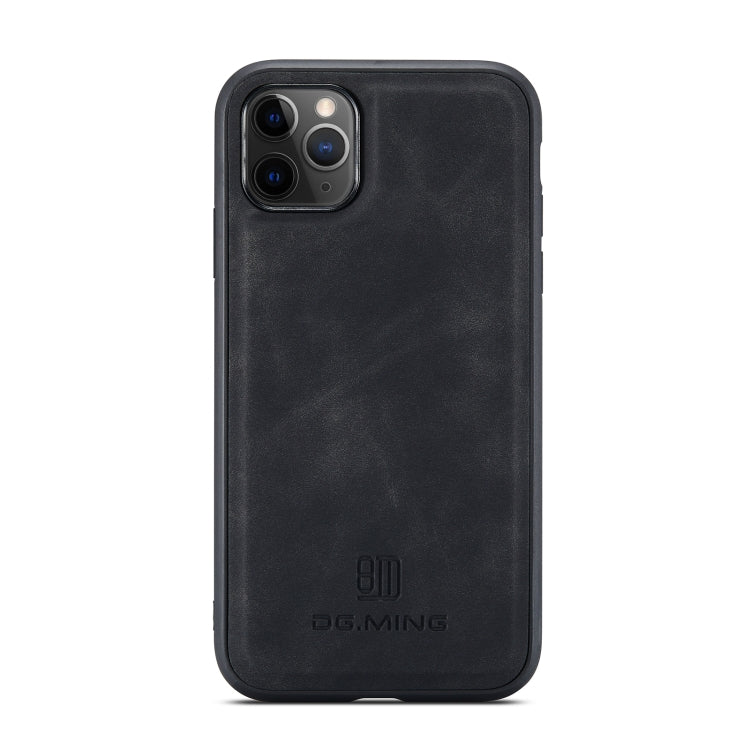DG.MING M1 Series 3-Fold Multi Card Wallet Back Cover Shockproof Case with Holder Function For iPhone 11 Pro Max(Black) - iPhone 11 Pro Max Cases by DG.MING | Online Shopping UK | buy2fix