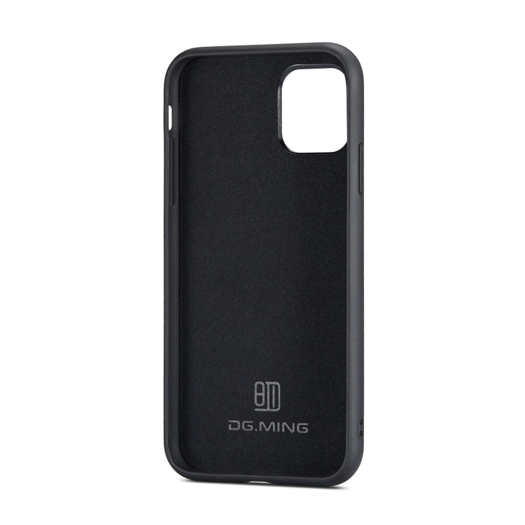 DG.MING M1 Series 3-Fold Multi Card Wallet Back Cover Shockproof Case with Holder Function For iPhone 11 Pro Max(Coffee) - iPhone 11 Pro Max Cases by DG.MING | Online Shopping UK | buy2fix