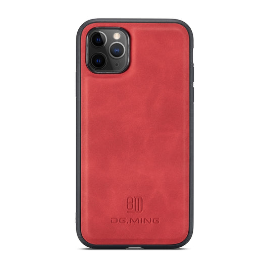 DG.MING M1 Series 3-Fold Multi Card Wallet Back Cover Shockproof Case with Holder Function For iPhone 11 Pro Max(Red) - iPhone 11 Pro Max Cases by DG.MING | Online Shopping UK | buy2fix