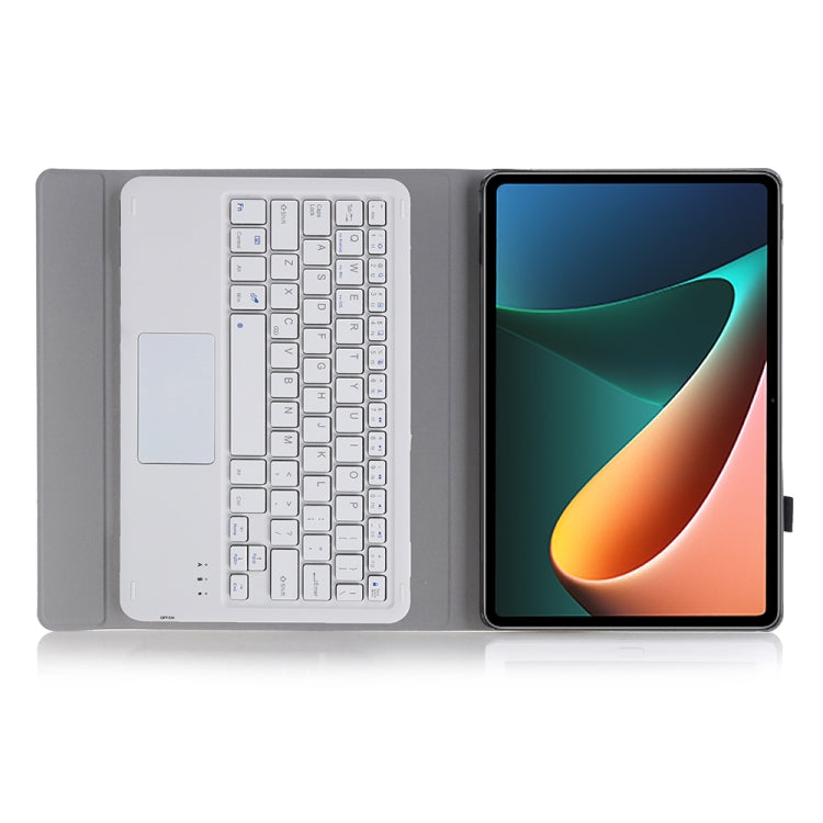 A0N5-A Ultra-thin Detachable Lambskin Texture TPU Bluetooth Keyboard Leather Tablet Case with Holder & Touchpad For Xiaomi Pad 5 / 5 Pro(Pink) - Xiaomi Keyboard by buy2fix | Online Shopping UK | buy2fix