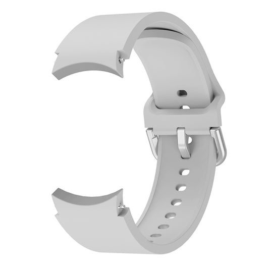 For Samsung Galaxy Watch4 Classic 46mm Universal Silicone Colorful Buckle Watch Band(Grey) by buy2fix