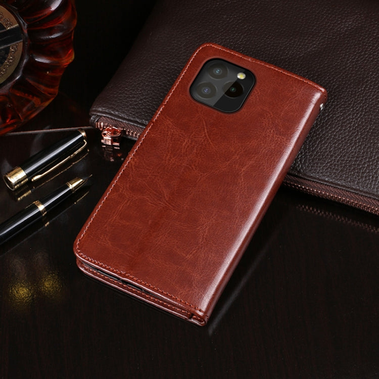 idewei Crazy Horse Texture Horizontal Flip Leather Case with Holder & Card Slots & Wallet For Oukitel C21 Pro(Brown) - More Brand by idewei | Online Shopping UK | buy2fix