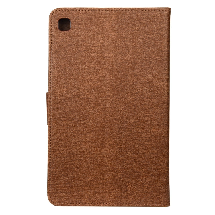 For Samsung Galaxy Tab A7 Lite / T220 Butterfly Flower Embossing Pattern Horizontal Flip Leather Case with Holder & Card Slots & Wallet(Brown) - Tab A7 Lite T220 / T225 by buy2fix | Online Shopping UK | buy2fix